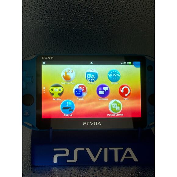 Blue ps vita 2000 w/charger - Picture 2 of 9